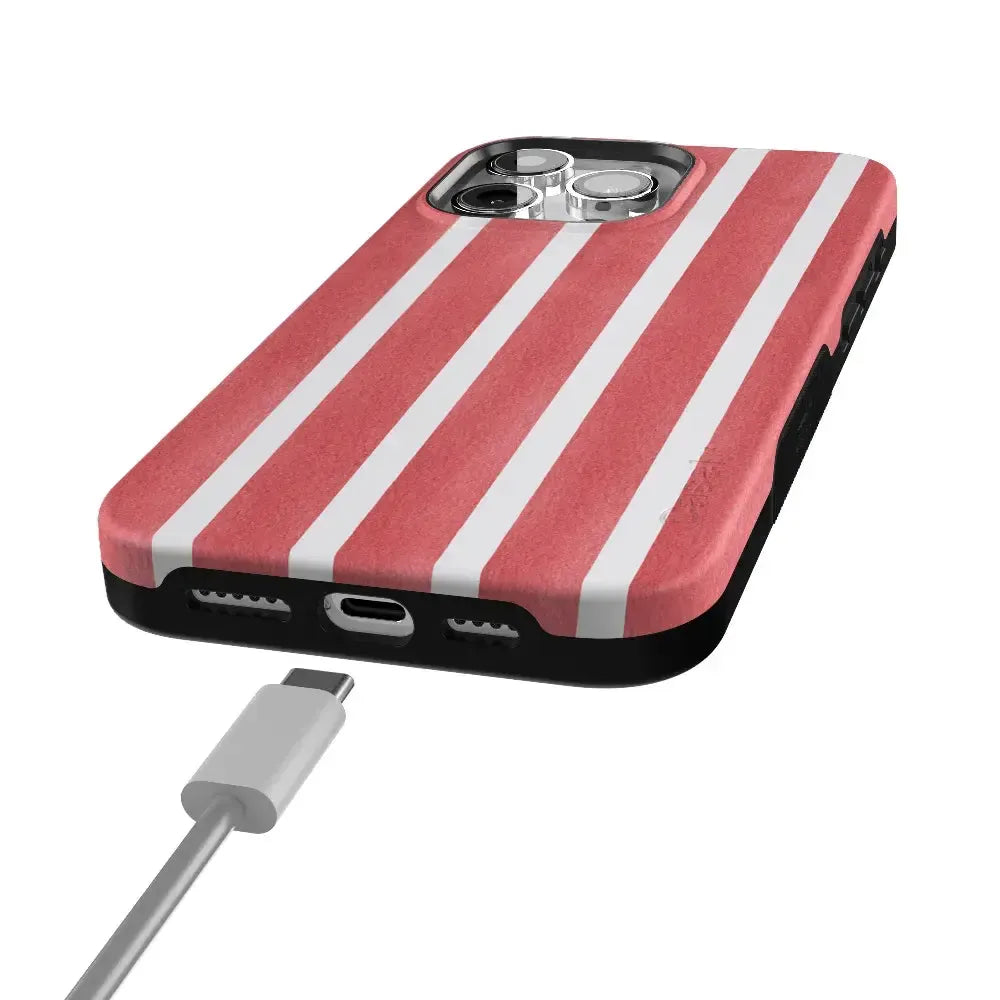 East Coast Summer | Red Stripes Case