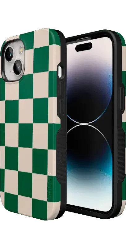 Fit Check | Green Checkerboard Case