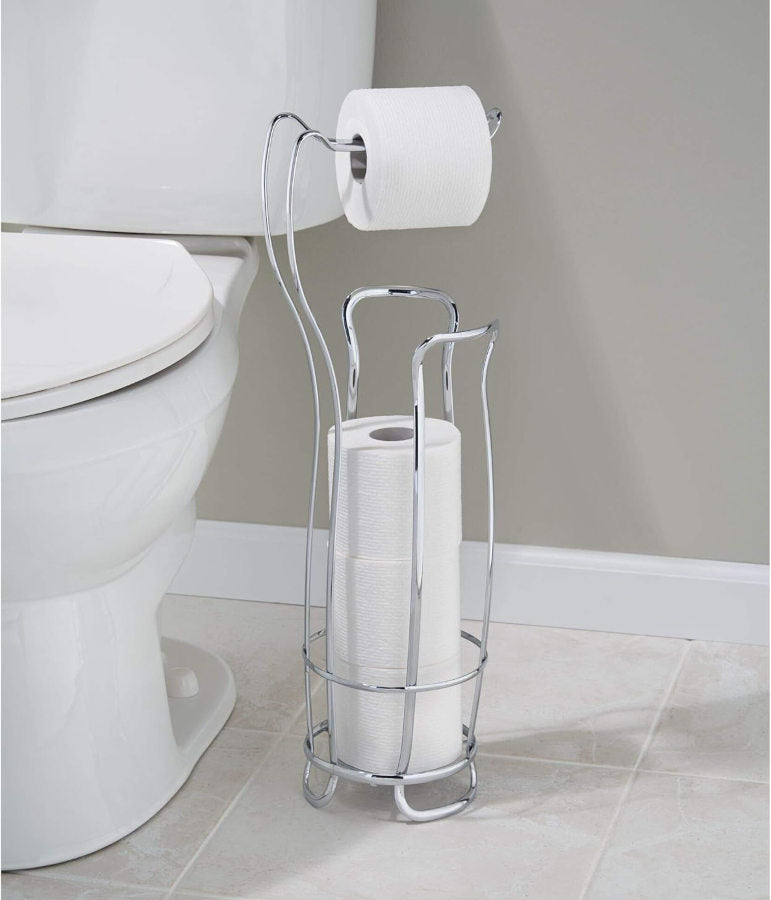 Axis Toilet Paper Holder and Reserve - Chrome