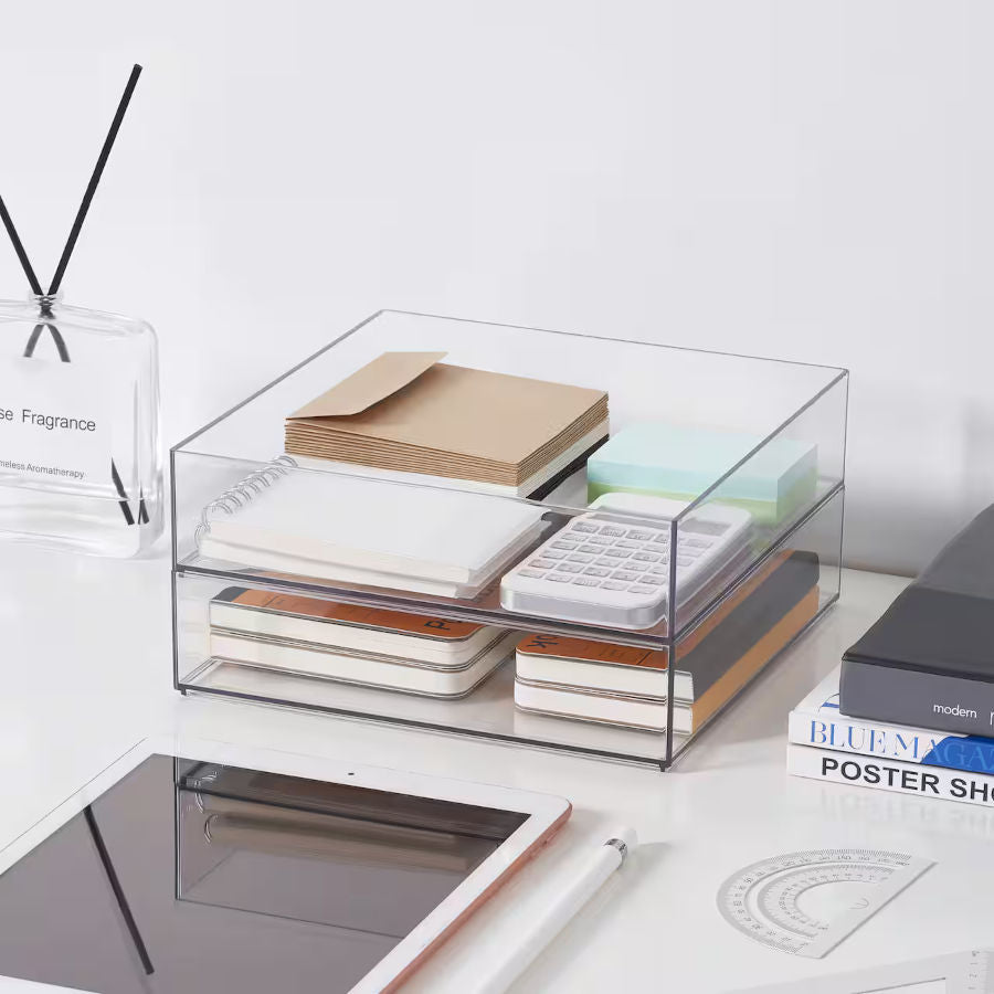 Clear Stackable Organizer Tray