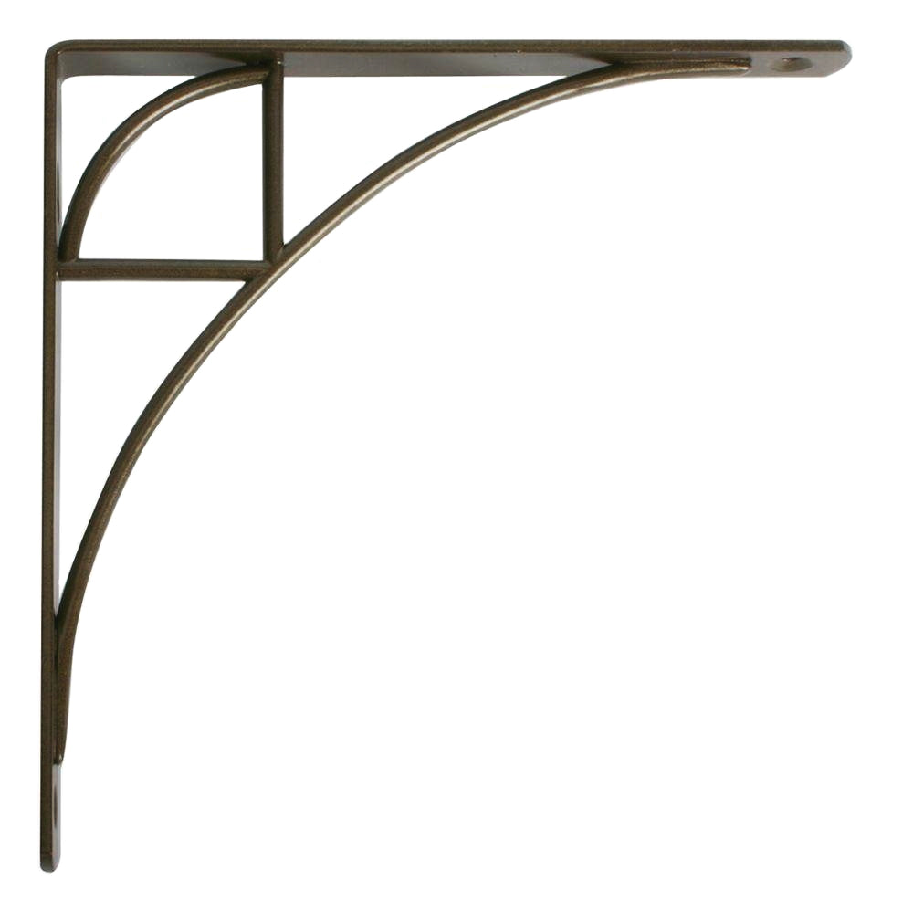 Decorative Shelf Bracket - Antique Bronze - 8 Inch